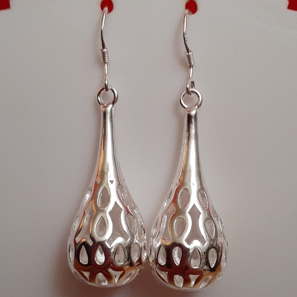 🆕 Sterling silver open work earrings 🌹 - Picture 14 of 16